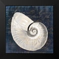 thumbnail image 2 of Sophie 6 20x20 Black Modern Framed Museum Art Print Titled - Nautilus on Navy, 2 of 5