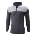 thumbnail image 7 of SDNall Men's Athletic Jacket, Long Sleeve Workout Top with Stand Collar and Half Zip, Lightweight Waffle Knit Fabric for Outdoor Sports and Casual Wear, 7 of 7