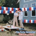 thumbnail image 6 of Topboutique Red Blue White Metallic Foil Fringe Garland 2 Packs 10 Feet Tinsel Fringe Banners Parade Floats Hanging Foil Fringe Streamers Banner for 4th of July Memorial Patriotic Day Party Decor, 6 of 7