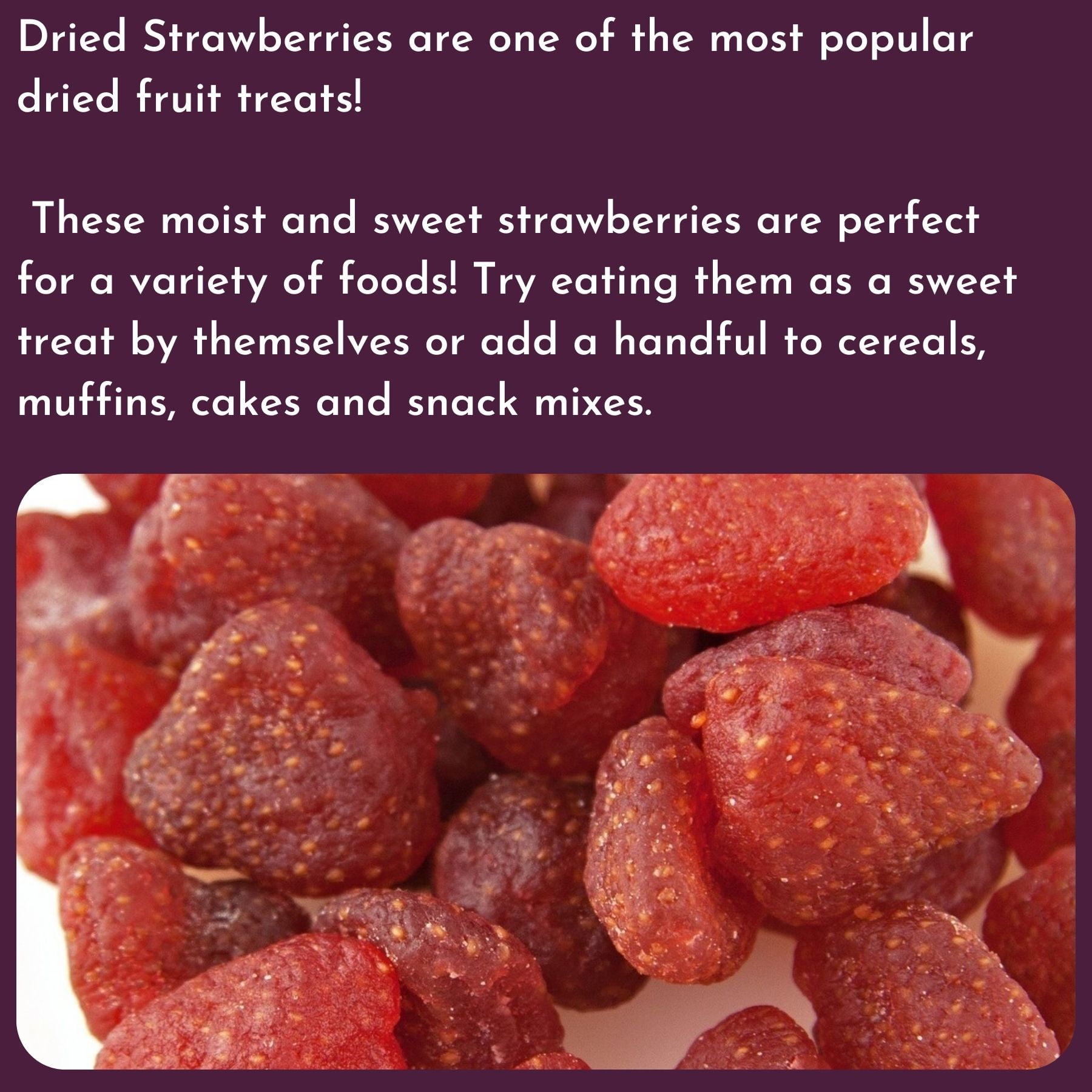 WinCrest Dried Candied Strawberries - 5 Lb Case