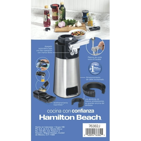 Hamilton Beach - OpenStation Can Opener with Tools - Black