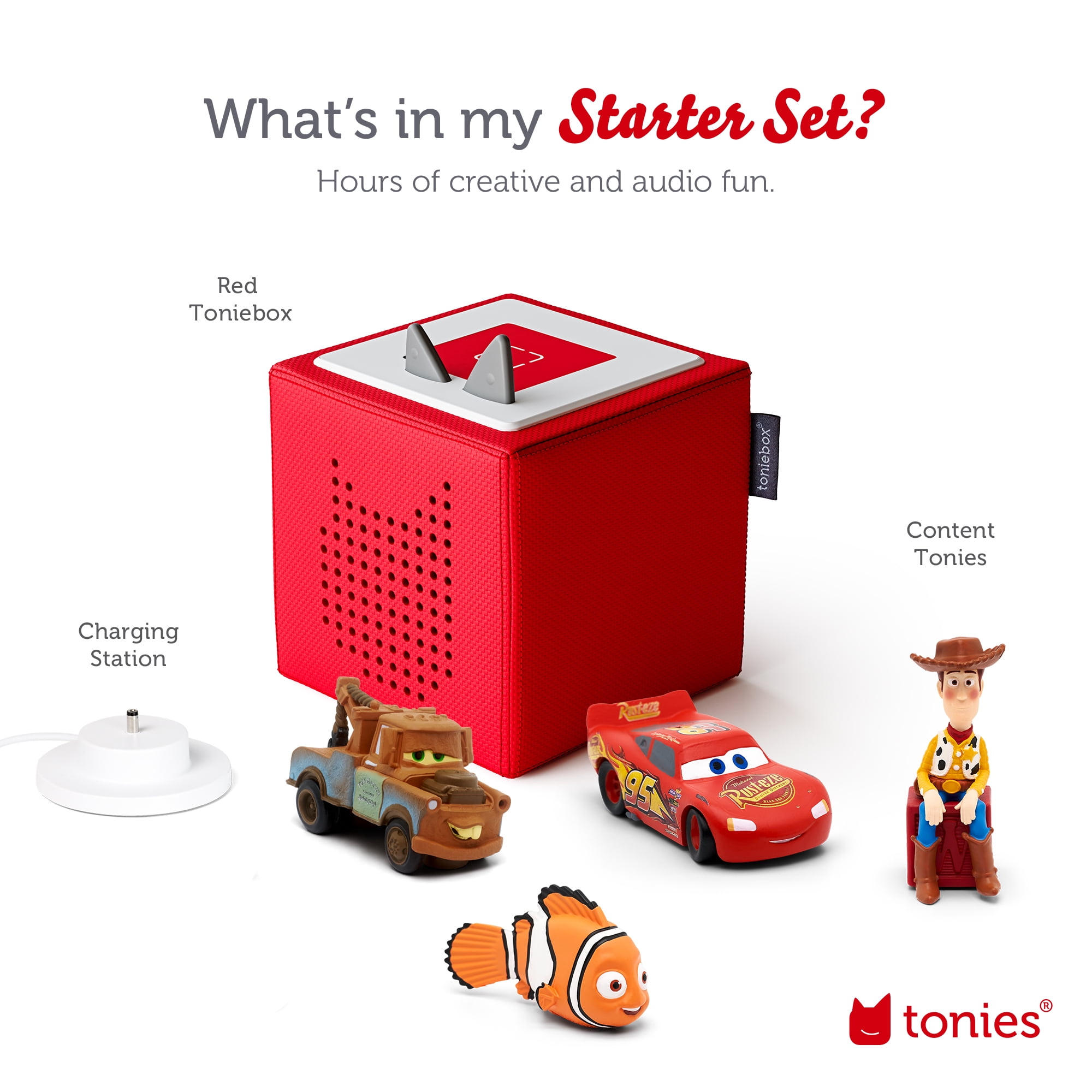 Tonies Disney Pixar Toniebox Audio Player Bundle with Woody