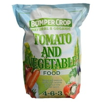 Bumper Crop Natural & Organic Tomato and Vegetable Food 4-6-3 Fertilizer, 12lbs
