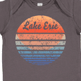 thumbnail image 4 of Inktastic Lake Erie Distressed Retro Sunset Boys or Girls Baby Bodysuit, 4 of 5