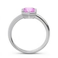 thumbnail image 4 of 2.00 Carat Round Shape Pink Sapphire Gemstone Sparkle Engagement Ring for Ladies Solid 18K White Gold Size 11 by Diamond Capitals, 4 of 8