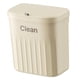 thumbnail image 5 of Cubo de basura colgante, cubo de basura pequeño con tapa para la puerta del armario de la cocina o debajo Color Crema L, 5 of 9