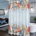 thumbnail image 3 of Colorful Shell Shower Curtains for Bathroom, Ocean Coral Washable Fabric Shower Curtain with Hooks Waterproof Bathroom Decor Sets, 36 x 72 Inches, 3 of 9