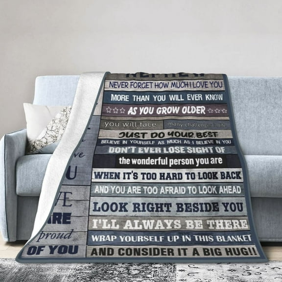 To My Nephew Blanket Gifts For Kids Adults - Lightweight Throw Blanket For Bedroom Living Room Decor Soft Fuzzy Fleece Cozy Plush Bed Couch 80"X60"