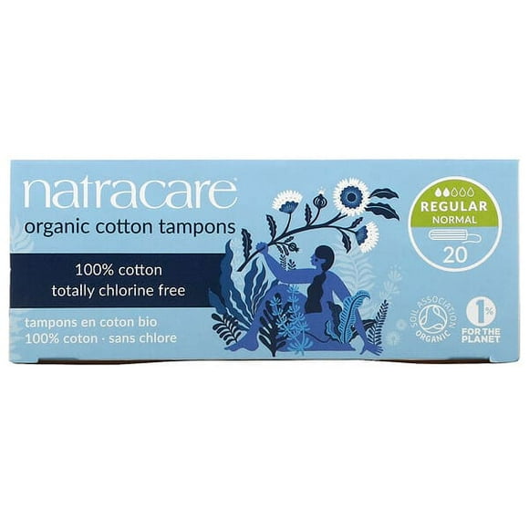 Natracare - Organic 100% Cotton Tampons Regular - 20 Pack(s)