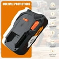 thumbnail image 6 of 2Pack 4000mAh 18V R840085 R840087 Battery for Ridgid 18V Lithium Battery R840083 R840084 R840085 R840086, 6 of 7