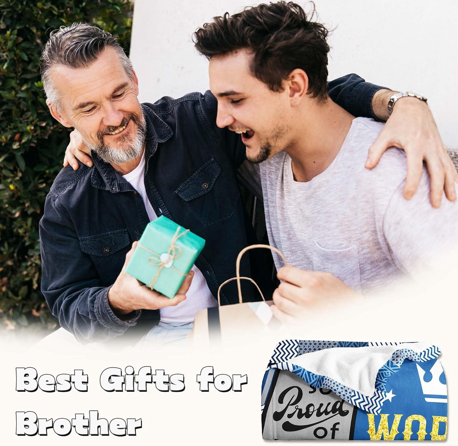 Gifts for Brother, Best Brother Birthday Gifts from Sister Blanket, Adult Brother Gift from Sister