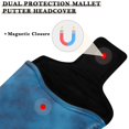 thumbnail image 3 of Haosy Blue Dreamy Fluffy Clouds Golf Mallet Putter Cover Strong Magnetic Leather Golf Club Headcover Closure, 3 of 7