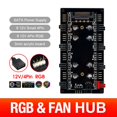 thumbnail image 1 of 1 To 8 Multi Way RGB PWM HUB 12V/4 Pin for Fan Motherboard (SATA+Shell), 1 of 9