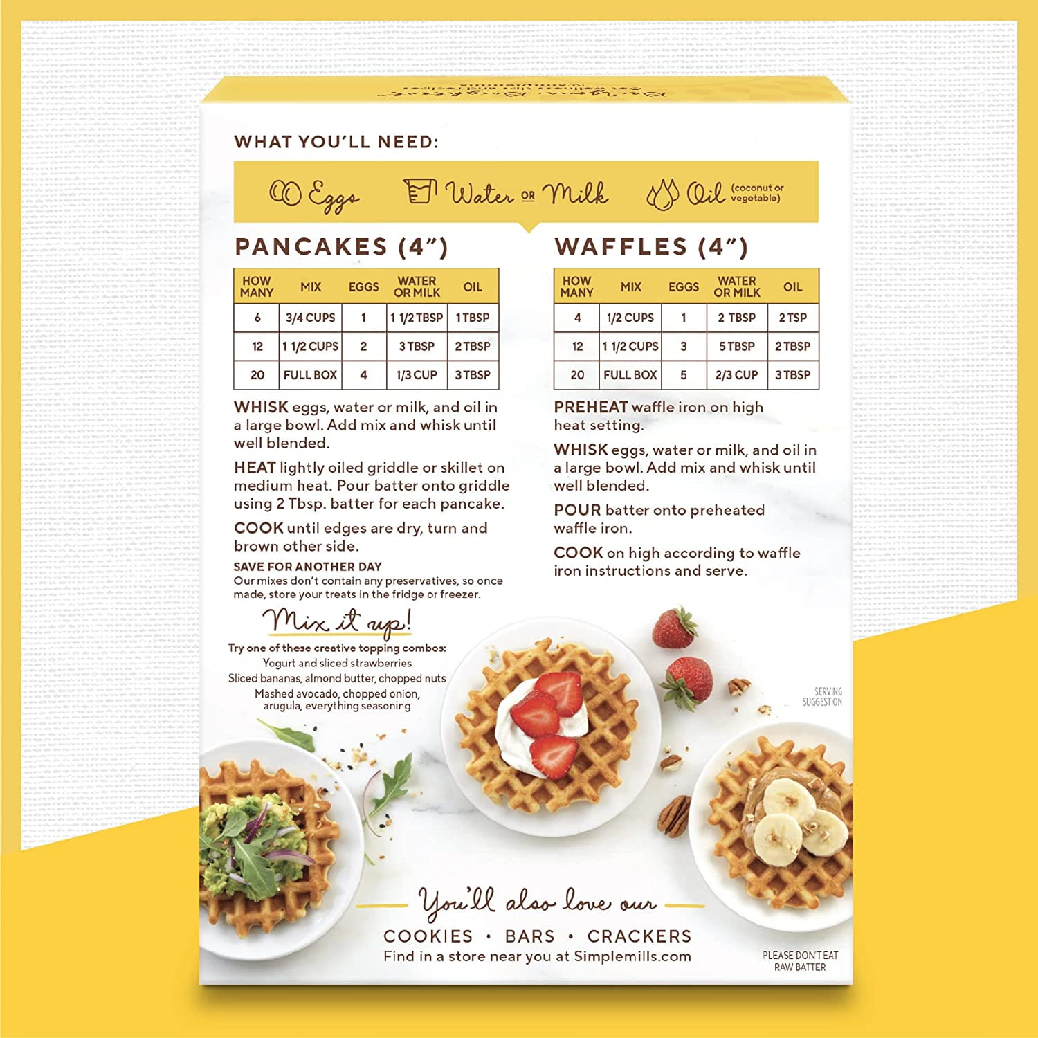 Almond Flour Pancake & Waffle Mix, Original - Gluten Free, Plant Based, Paleo Friendly, Breakfast 10.7 Ounce (Pack of 3)