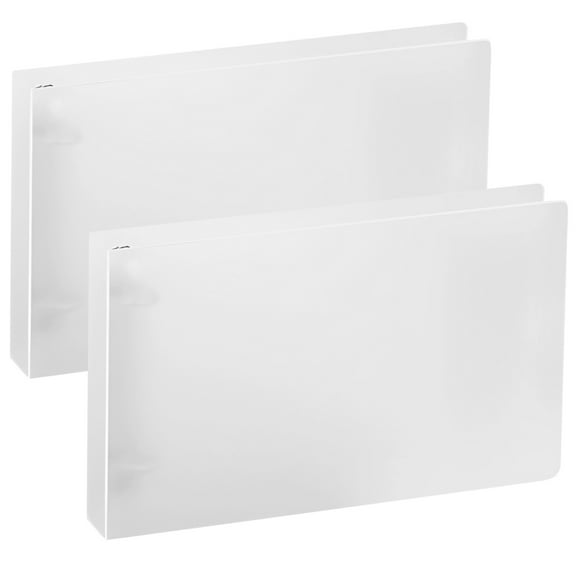 Index Card Holders, Index Card Organizer and Case with Dividers, Quality PP Material Spine 120-Card Capacity, Includes 2 Horizontal A5 2-Hole Binders