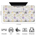 thumbnail image 5 of Long Mouse Pads for Desk,Princess Unicorn Pattern Desk Mats on Top Of Desks, Desk Mouse Pad Extra Large with 3mm Non-Slip Base and Stitched Edge for Gaming,Office,Work,Home 47.3"x23.6", 5 of 6