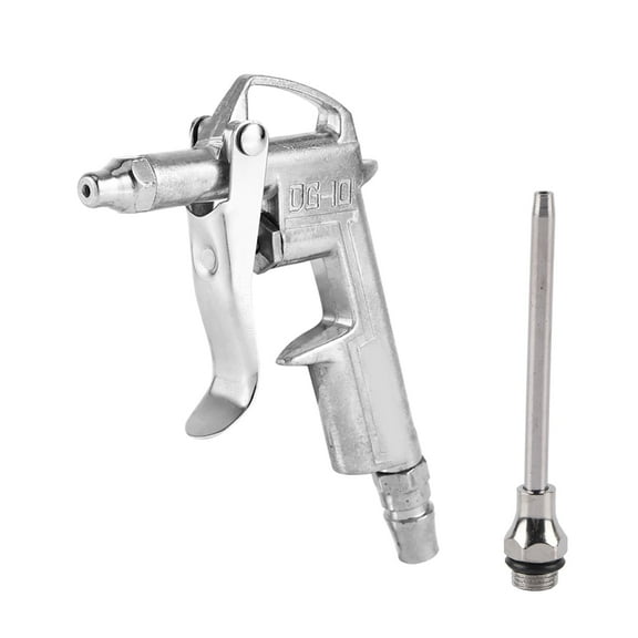 Industrial Air Compressor Dust Duster Trigger Handle, 1/4" Compressed Alloy Nozzle Blow Gun DG-10, Pneumatic Air Compressor Accessory Tool Dust Cleaning and Blower Gun