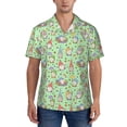 thumbnail image 5 of KLL Men's Hawaiian Shirt Short Sleeve Button Down Beach Shirts-Spring Gnomes, 5 of 6