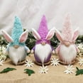 thumbnail image 6 of NSESSHome Easter Gnomes Decorations, Handmade Spring Easter Bunny Gnome Standing Board Faceless Plush Doll Ornaments for Easter Holiday Tiered Tray Home Table Indoor Decor Gifts, 6 of 7