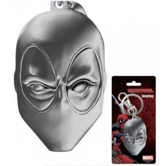 Pewter Key Ring - Deadpool Mask