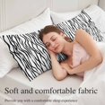 thumbnail image 5 of Black White Lines Body Pillow Covers 20"x54", Retro Stripes Texture Minimalist Art Soft Brushed Microfiber Breathable Throw Pillow Covers, Pillowcase with Zipper for Couch Sofa Bedroom Living Room, 5 of 9