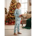 thumbnail image 3 of AIGUR Family Matching Christmas Pajamas, Tree Print Solid PJs Sets with Matching Dog Clothes, 3 of 10
