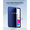 thumbnail image 3 of Case for iPad 11th Generation / iPad 10th Generation 10.9 Inch with Screen Protector - Ultra Thin with Stand Function Slim PU Leather Smart Protective Case - Dark Blue, 3 of 8