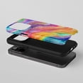 thumbnail image 2 of Abstract Swirls For All iPhone Series Tough Phone Case Vibrant Rainbow, 2 of 7