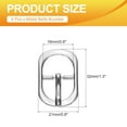 thumbnail image 2 of Uxcell Single Prong Buckle, 4 Pcs 0.6 Inch Adjustable Metal Roller Buckle Oval Center Bar Buckle Belt Buckles for Bags DIY Crafts Purse Straps Shoe Belts Making Accessories, Silver Tone, 2 of 5