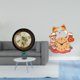 thumbnail image 2 of Marco de fotos redondo,Marco de fotos redondo de resina con diseño retro europeo,Reloj de pared,Reloj de pared silencioso con forma de gato,ideal para amantes de los gatos.,Lindo reloj de, 2 of 8