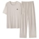 thumbnail image 1 of Ceisia Men's Plus Size Loose Fit Modal Cotton Crew Neck T-Shirt & Long Pants Set - Breathable Soft Casual Two-Piece Loungewear Gifts, 1 of 5