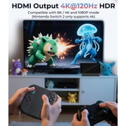 SIWIQU Switch 2 TV Dock 4K@120Hz Charging Dock Station For Nintendo Switch2 100W 4K HDMI Adapter/Type C/USB Port