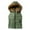 Army Green, variant on Viikei Winter Coats for Women Women's Casual Warm and Windproof Collar Short Hooded Down Cotton