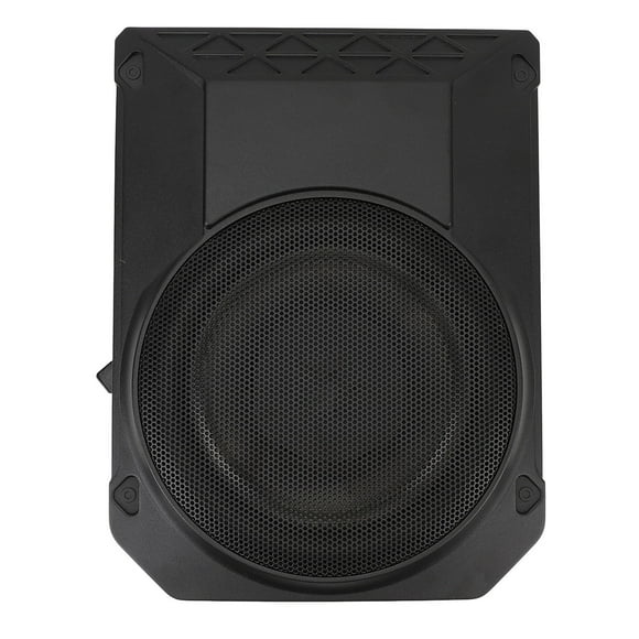Under Subwoofer, 10 Inch Active Subwoofer 2.5 Ohms Adjustable Input Sensitivity Anti Rust for Car Sound System