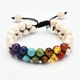 thumbnail image 3 of Double-Layer Healing Anxiety 7-Chakra Bracelet Natural Gemstone Crystal Yoga, 3 of 3