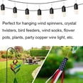 thumbnail image 6 of Travelwant 12Pcs Dual Wind Spinner Swivel Hook 360 Degree Rotating Windsock Chime Supplies Hanger Swivels Clip Hanging Hooks for Wind Spinners Supply, 6 of 7