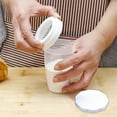 thumbnail image 6 of Walbest 1/2/3Pcs Baking Powder Sugar Shaker with Lid, Dust-proof Flour Pepper Sifter Dredge Cinnamon Powder Cocoa Flour Plastic Shaker BBQ Spice Shaker Kitchen Supplies, 6 of 10