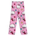 thumbnail image 3 of Hello Kitty Womens Comfy Pajama PJ Pants Lounge Pants Sleepwear Drawstring PJ Bottoms Pants, 3 of 7