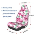 thumbnail image 2 of Picia Flamingo Print Waterproof Sweating Car Seat Cover for Post Gym Workout, Running, Beach and Hiking, Universal Fit Anti-Slip Bucket Seat Protector, 2 of 5