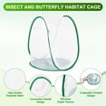 thumbnail image 2 of Uxcell Butterfly Habitat Cage Terrarium, Outdoor Collapsible Mesh 1014 [White With Green, 13 x 13 x 15 Inch], 2 of 7