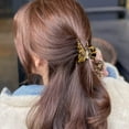 thumbnail image 4 of Pinzas para el pelo con forma de plátano, pasadores de diseño francés de tortuga, estampado de leopardo de celuloide, accesorios de moda grandes para mujeres y niñas, 2 uds., 4 of 8