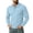 505#Light Blue, variant on Men's Corduroy Pullover Polo Shirt Long Sleeve Slim Fit Chest Pocket Business Casual Golf Top