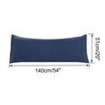 thumbnail image 6 of Unique Bargains Microfiber Solid Long Body Pillowcases, 2-Pack Navy 20" x 54", 6 of 8