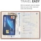 thumbnail image 3 of 2 Piezas Porta Pasaporte de Viaje - Estuche con Solapa y Cierre Elástico - Protector para Pasaporte o Tarjeta de Identificación - Mapa Mundial de Viaje con Efecto 3D, 3 of 5