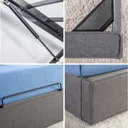Zinus Finley 34 Upholstered Platform Bed with Lifting Storage, Full