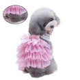 thumbnail image 3 of Sweet Puppy Dog Multicayer Dress Pet Dog Lace Bowknot Tutu Dress Ropa acogedora y encantadora para perro gato (Pink-XS), 3 of 5