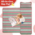 thumbnail image 4 of Red and Green Christmas Pattern Toddler Nap Mats for Kids Preschool,59"x22" Sleeping Mat Bag or Kids,Toddler Sleeping Bag,Toddler Nap Mat or Daycare, 4 of 6