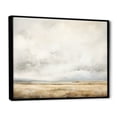 thumbnail image 2 of Designart "Neutral Toned Tempest Meadow IV" Storms Floater Framed Wall Art Living Room, 2 of 5