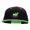 Black Neon Green, variant on Hip Hop Bubbles Embroidered Wool Blend Classic Snapback - Black Red OSFM