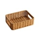 thumbnail image 1 of Cesta de almacenamiento organizadora, cesta de picnic, bandejas de almacenamiento rectangulares para cocina marrón claro M, 1 of 9